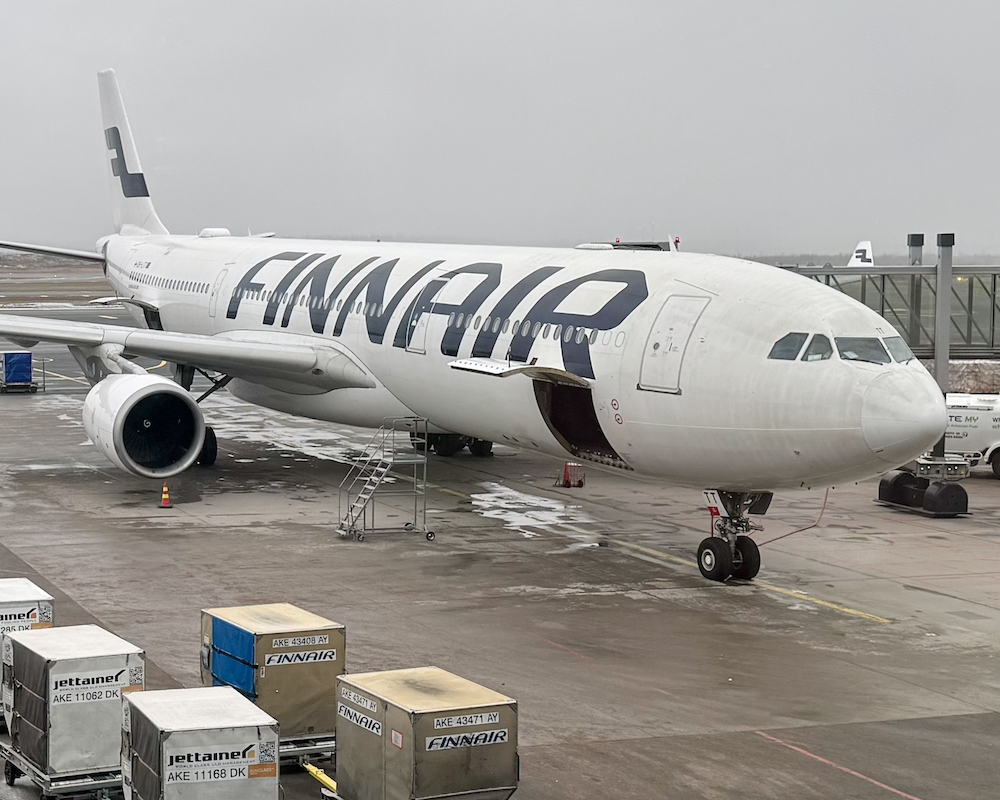 Finnair A330 at Helsinki Vantaa Airport.