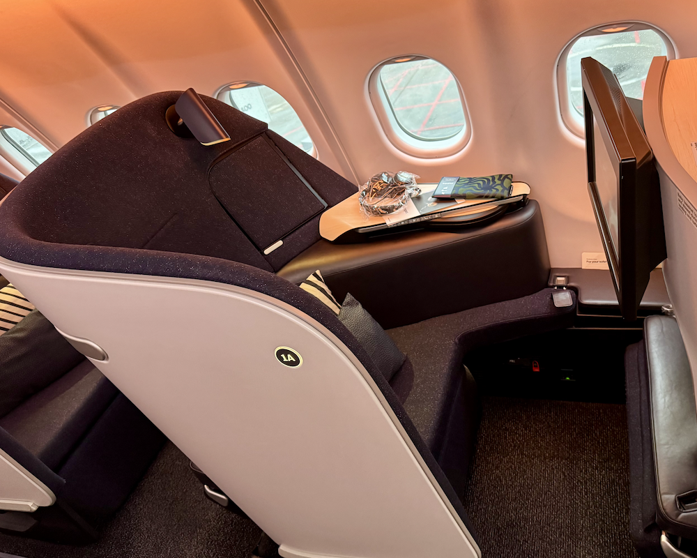 Finnair business class on the A330.