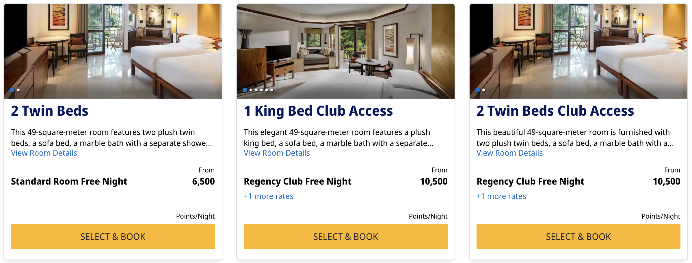 Grand Hyatt Bali award rates