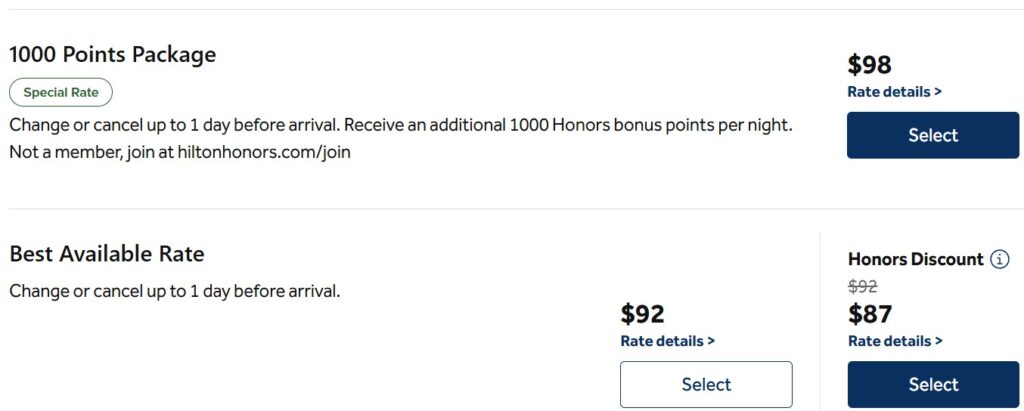 Hilton Spark Hotels Promotion Example