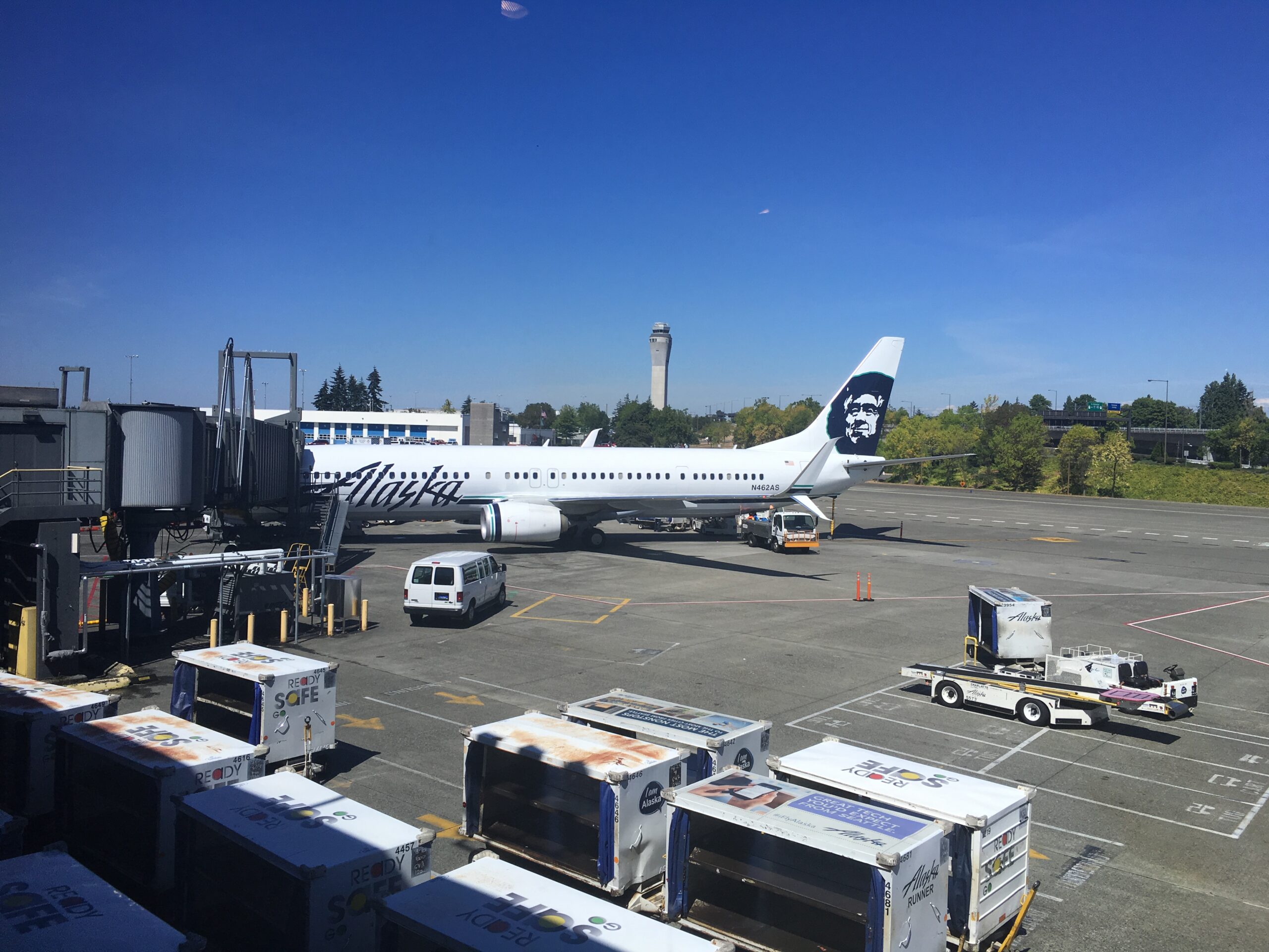 Alaska airlines at gate