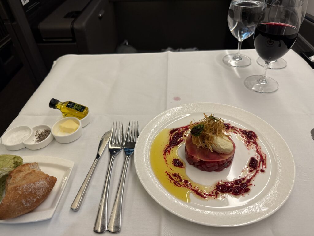 ANA Appetizer . Credit: Cameron Laufer/AwardWallet