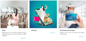 Redeem GarudaMiles for shopping, lifestyle, and PCR Swab and Antigen Test Services.