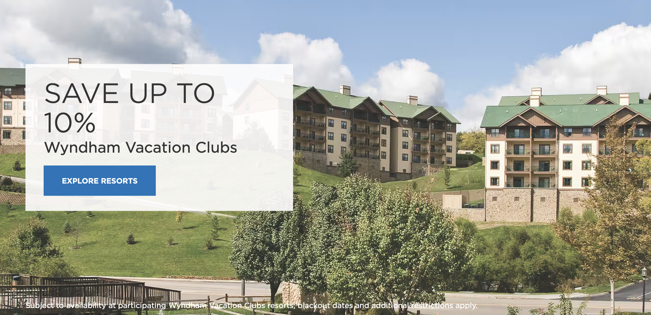 Wyndham Vacation Clubs discount