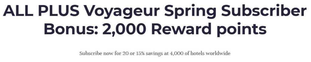 Accor ALL Plus 2,000 Points Joining Bonus
