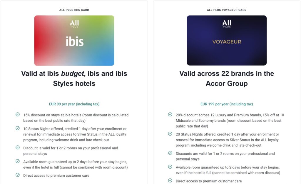 Accor ALL Plus Subscription Plans for 2025
