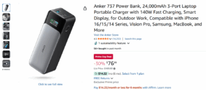 Anker power bank discounted for Amazon Prime Day