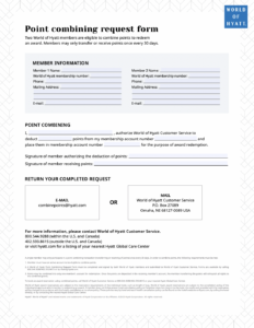 Hyatt's Point combine request form