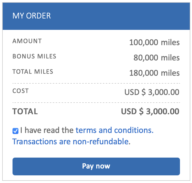 Buy ConnectMiles with up to an 80% bonus.