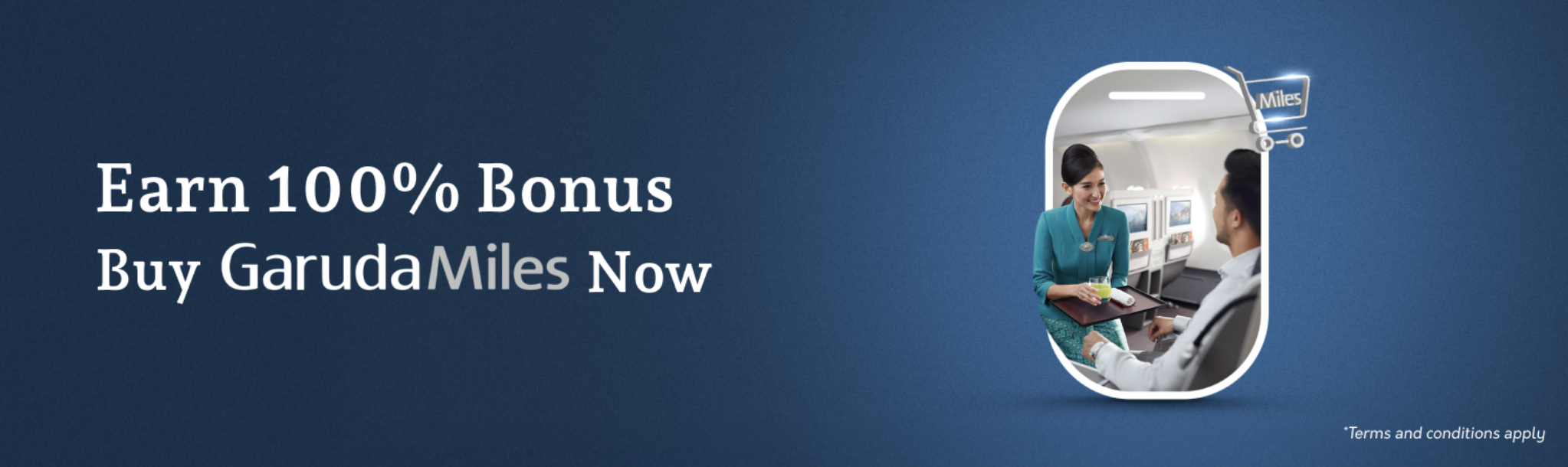 Garuda Indonesia -- 100% bonus on points purchases.