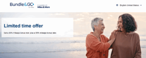 Lufthansa Miles & More 30% bonus miles banner