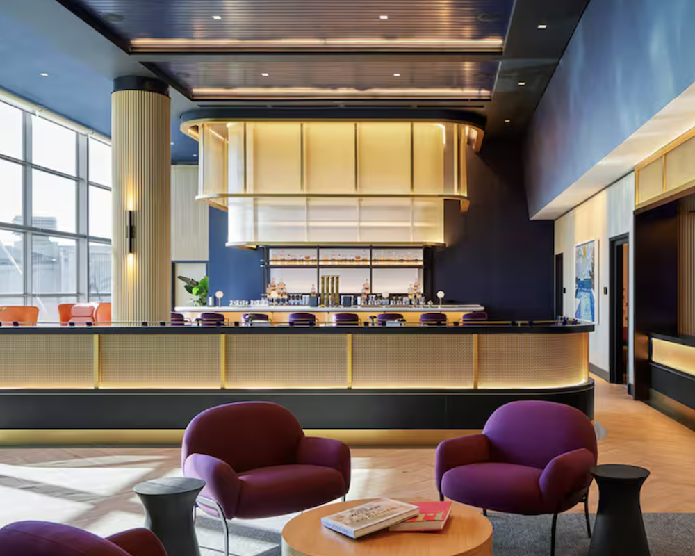 The Chase Sapphire/Etihad Lounge in Washington Dulles.