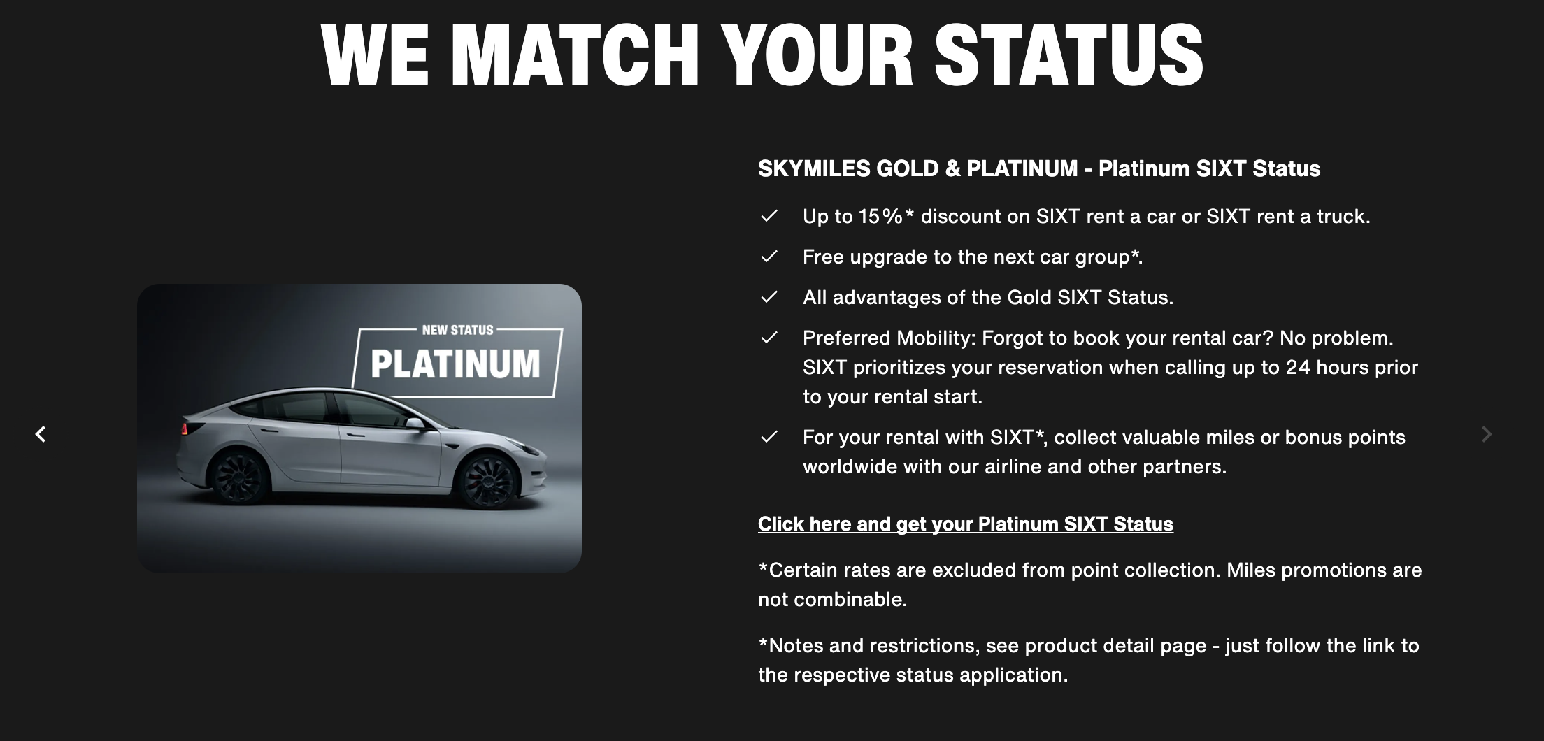 SIXT/Delta match.