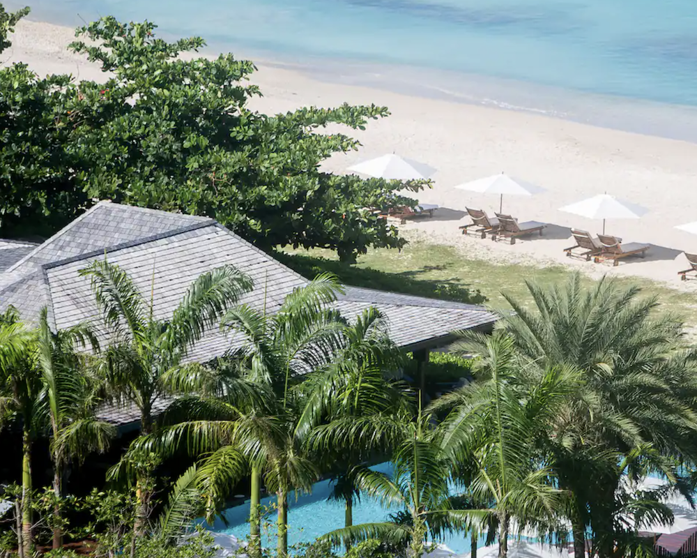 Hermitage Bay, an SLH Hotel aerial view