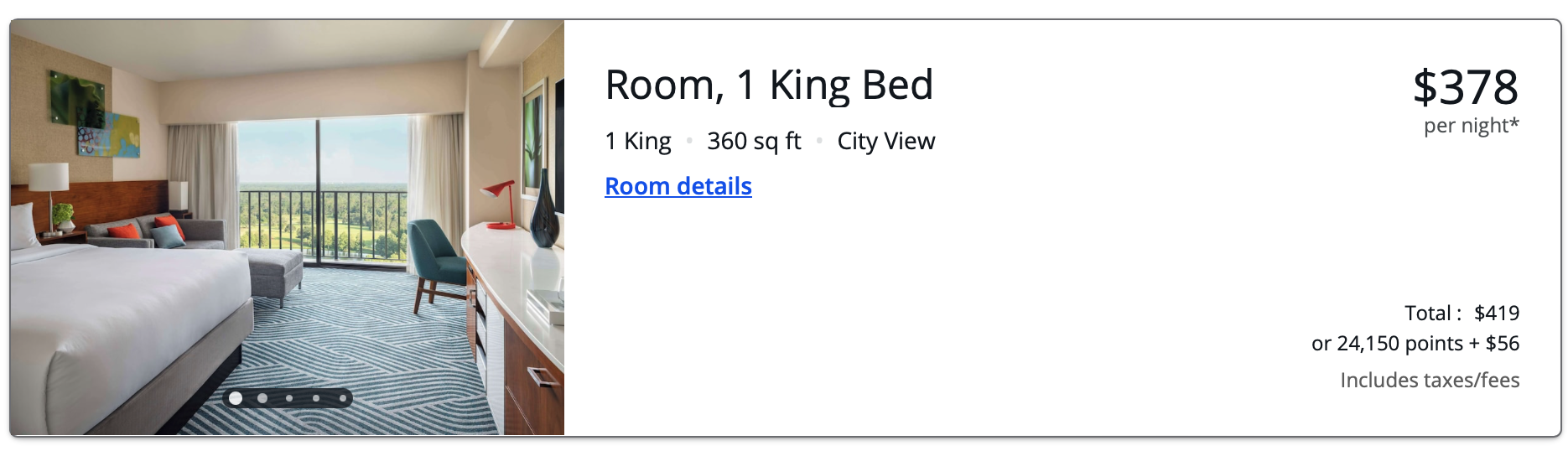 Hyatt Regency Orlando cash rate