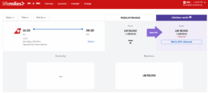 SWISS award from JFK to ZRH bookable with LifeMiles