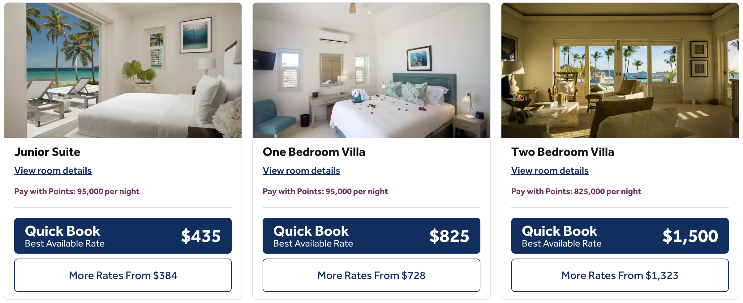 The Liming Bequia, an SLH Hotel rates in cash/points