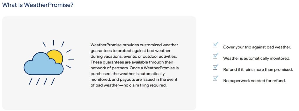 WeatherPromise Description