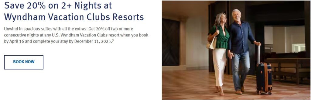Wyndham 20 Off at Wyndham Vacation Clubs 2025 Member Month Promotion