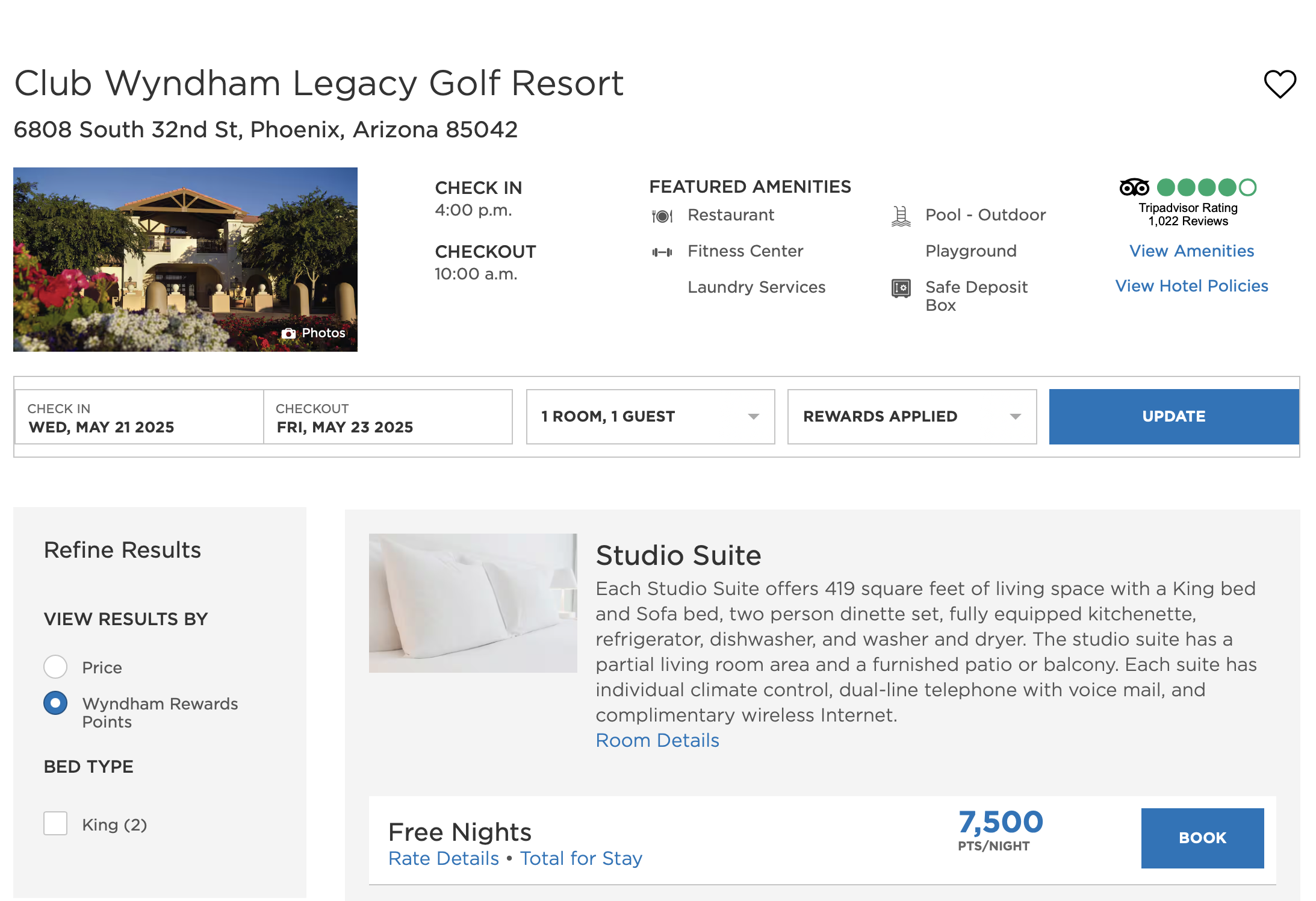Wyndham Golf in Arizona