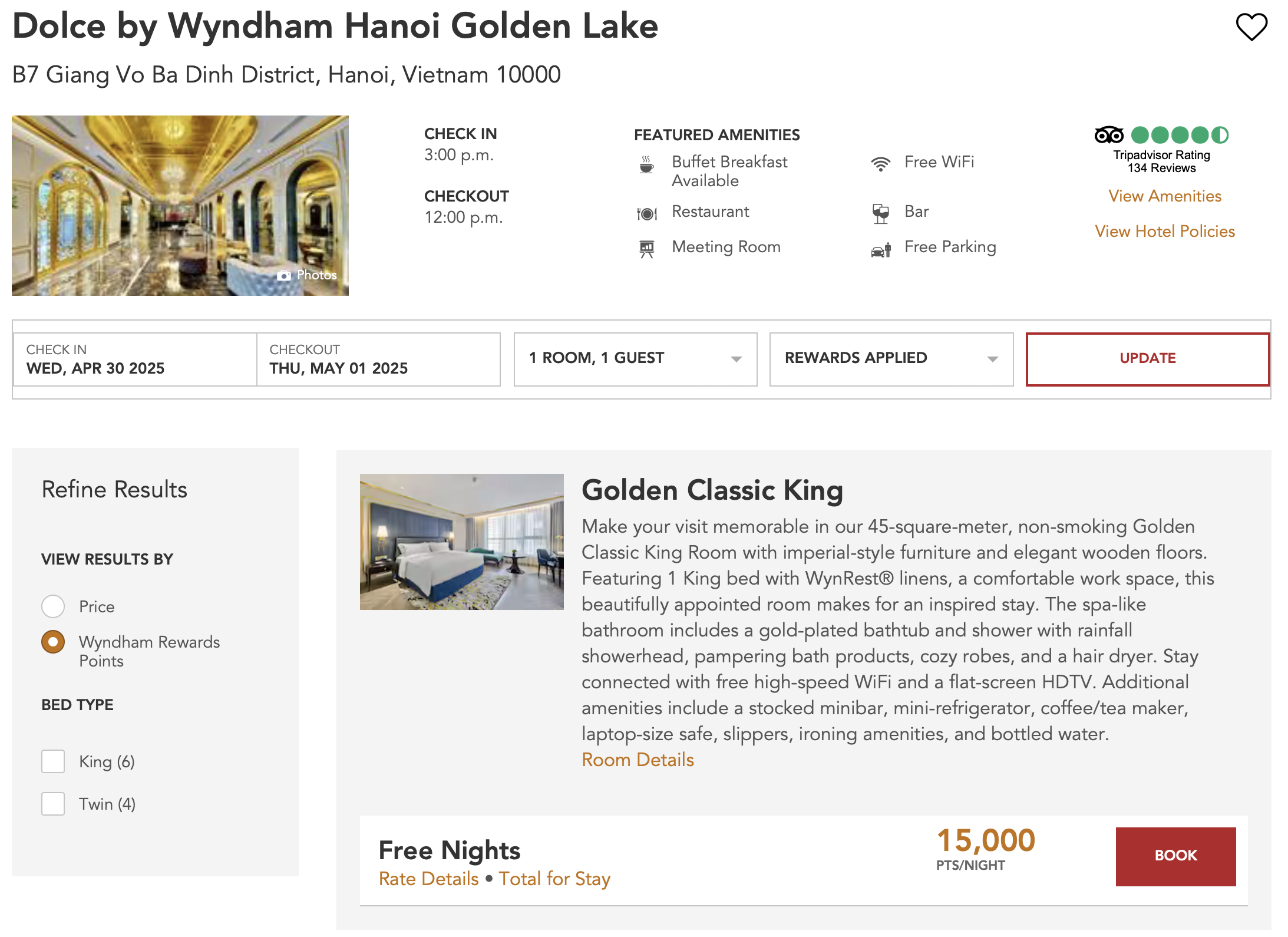 Wyndham Dolce in Hanoi.