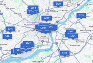 Map view for AAHotel searches