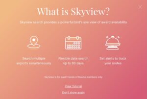 Skyview for Roame.Travel