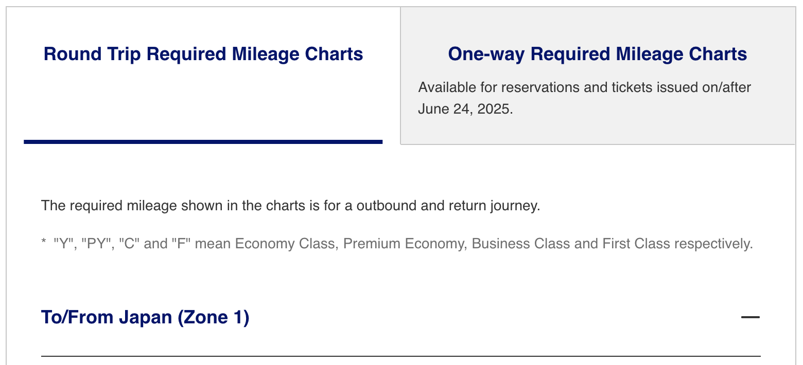 ANA to allow one-way award bookings