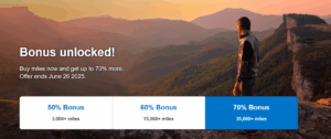 Buy Alaska miles with up to a 70% bonus