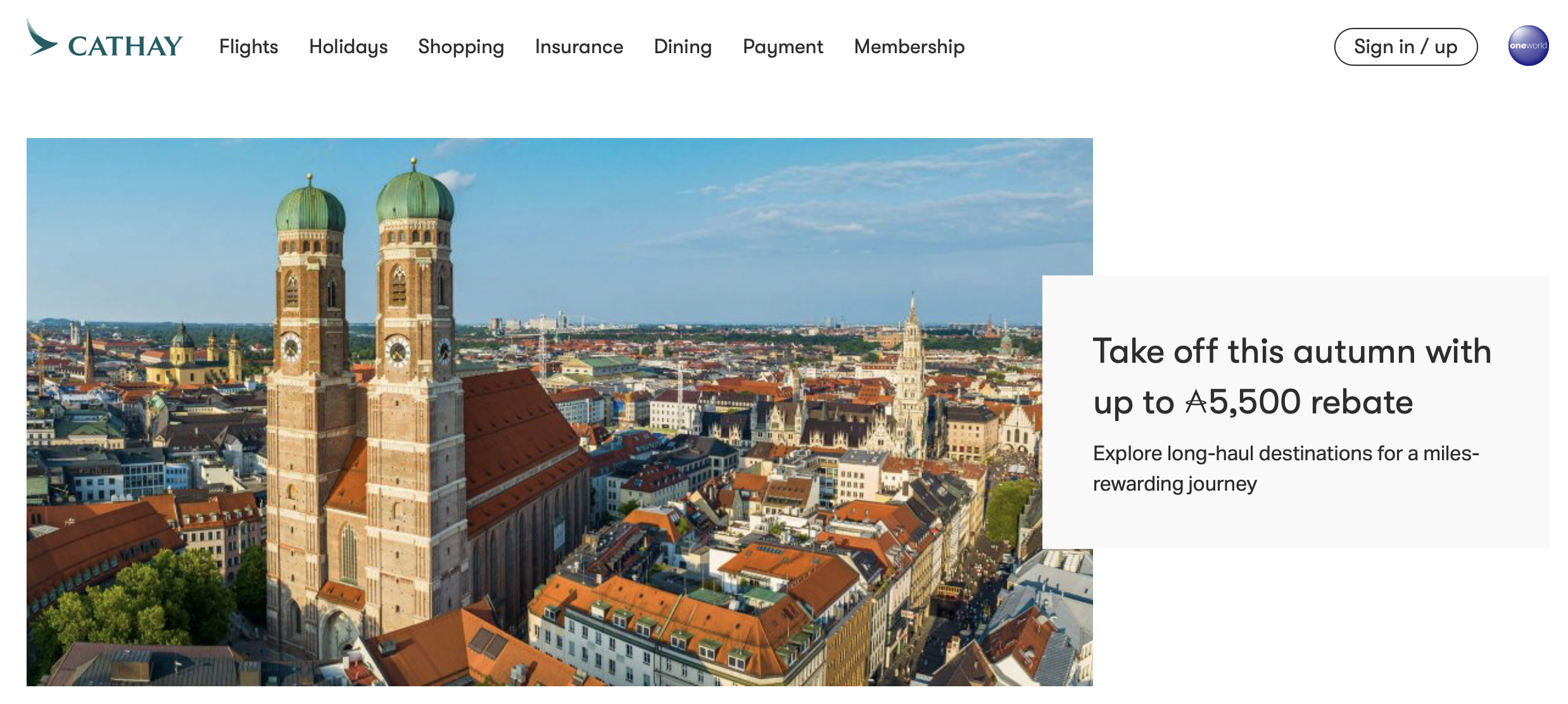 Cathay Pacific award rebate