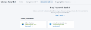 Chase Pay Yourself Back categories and details for Chase Sapphire Preferred Q3 2025