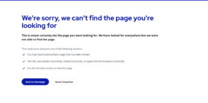 Flying Blue Extra landing page -- now leads to a 404.
