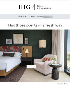IHG 15% promotion Header