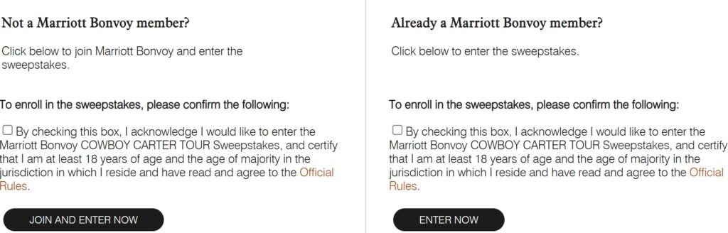 Marriott Beyonce Sweepstakes Entry Form
