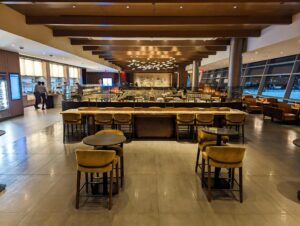 Photo inside the American Airlines British Airways SoHo Lounge in JFK
