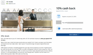 Details of AC Hotels Chase Offers