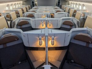 American Airlines Flagship Suite cabin on Boeing 787-9P