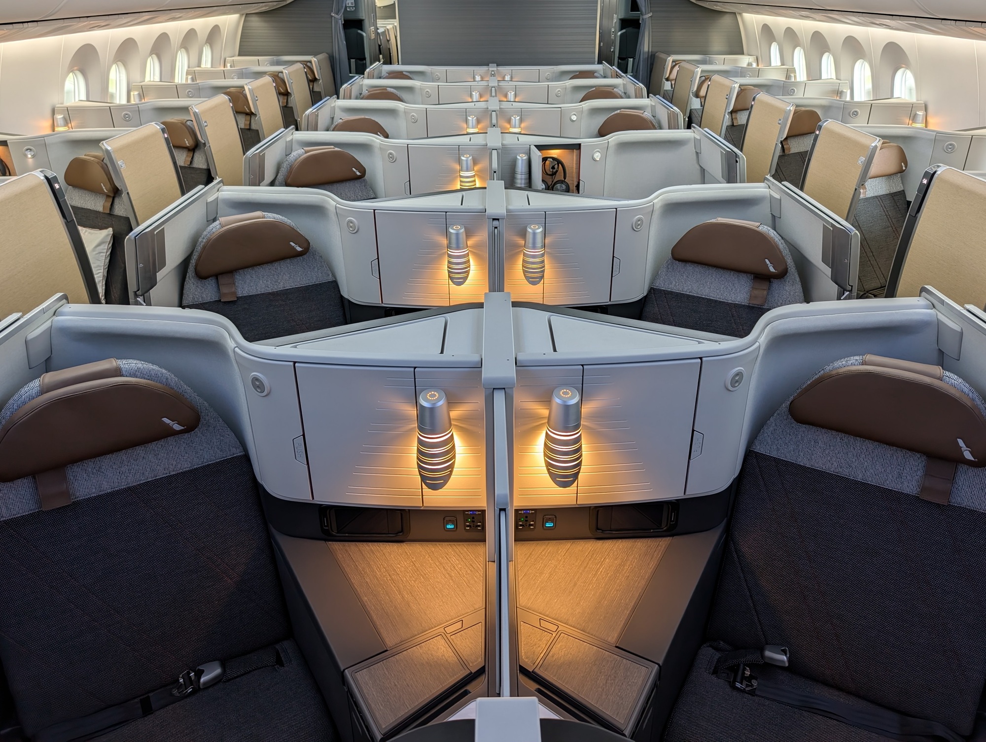 American Airlines Flagship Suite cabin on Boeing 787-9P