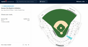 Capital One Cardholder tickets at the Athletics ballpark