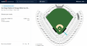 Capital One Cardholder tickets at the Chicago White Sox ballpark