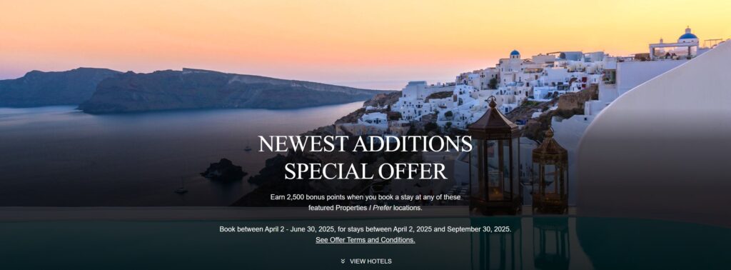 I Prefer 2,500 Bonus Points at New Hotels Summer 2025 Promotion