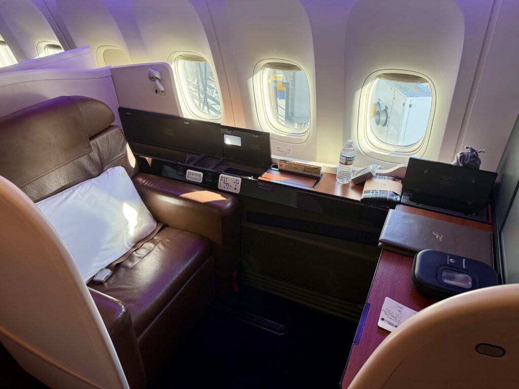 Japan Airlines First Class.