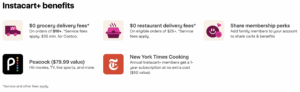 Instacart+ Benefits