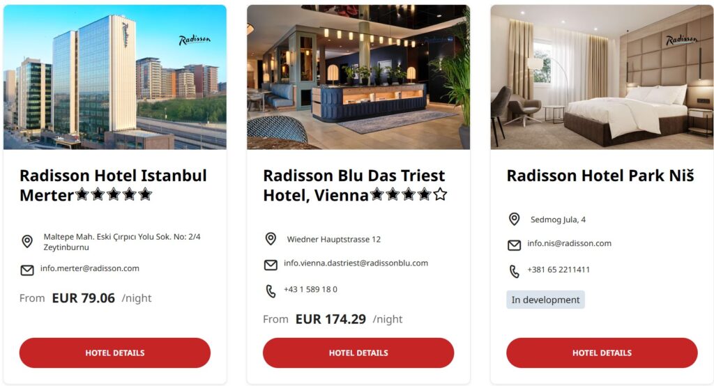 Radisson New Hotels Examples May 2025