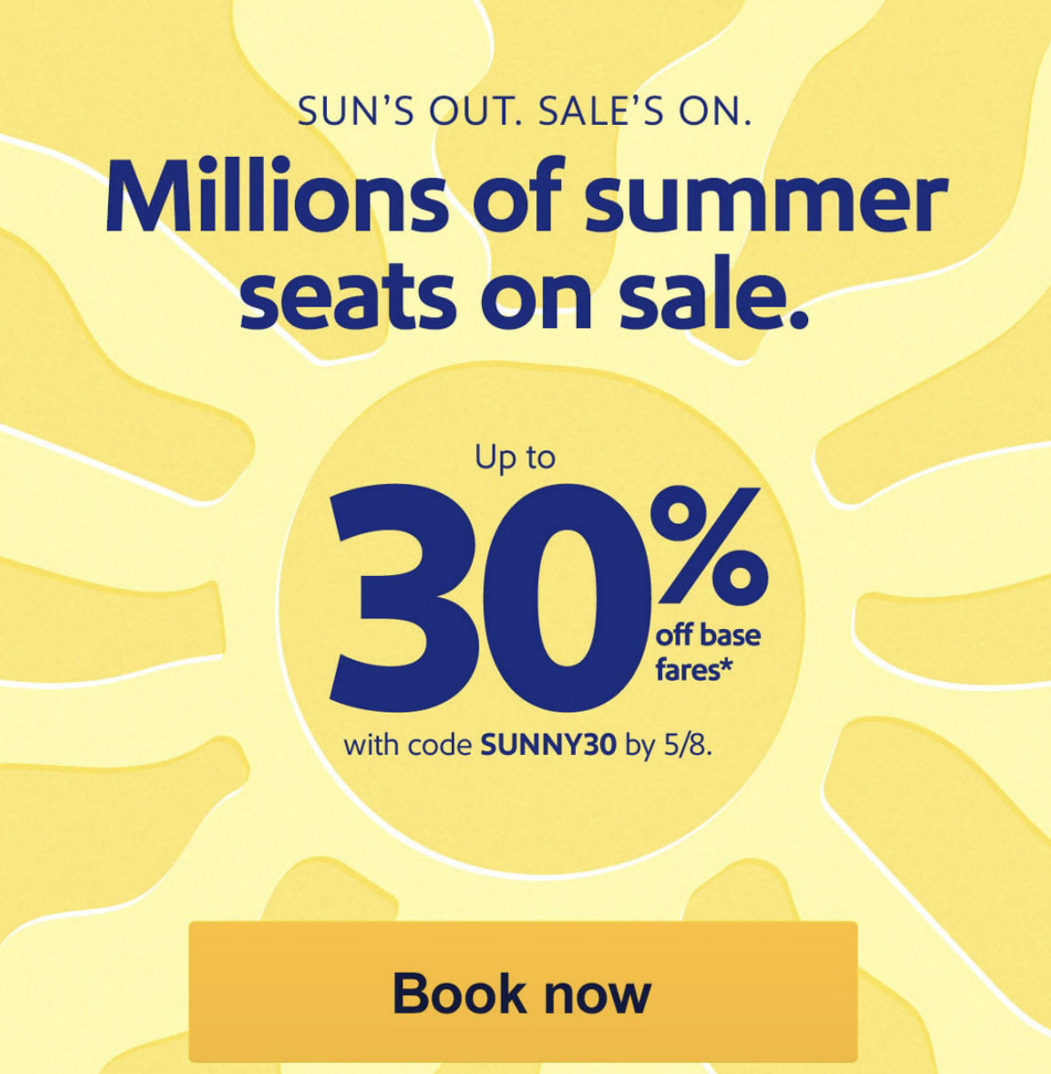 Southwest Sunn30 Promo Code