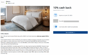 Details of Westin Chase Offers