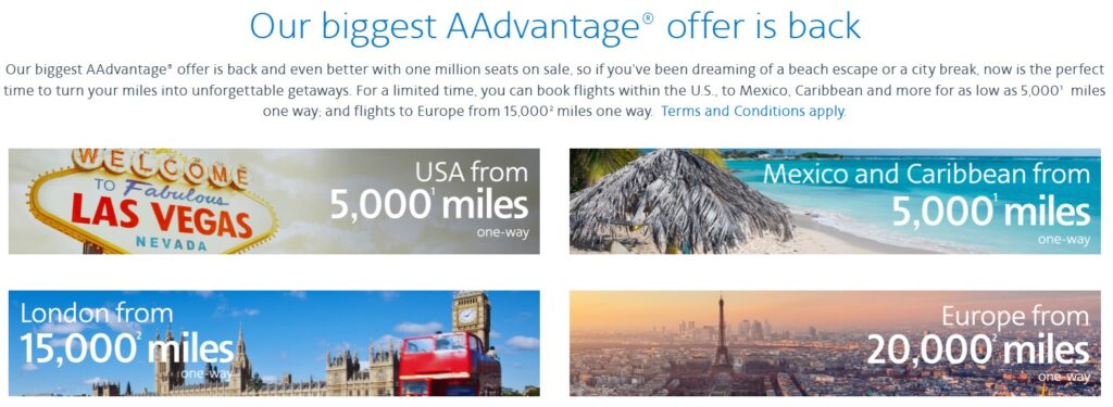 AAdvantage Summer 2025 sale banner