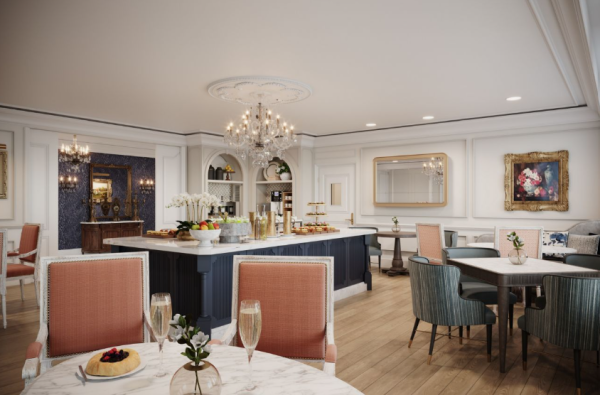 A photo of the club level dining room at the Ritz-Carlton New Orleans