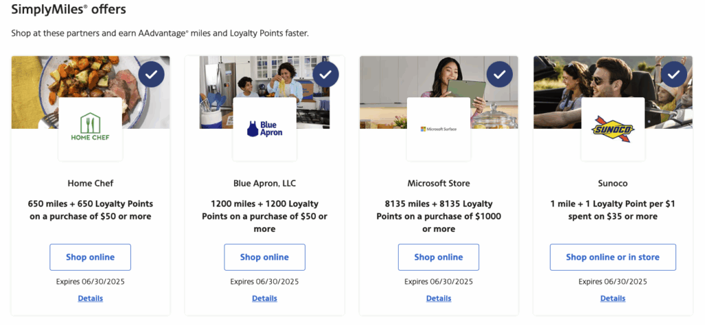 SimplyMiles: Earn American miles and Loyalty Points