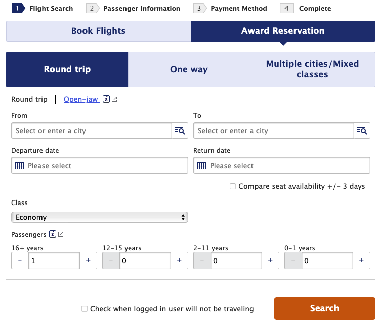 ANA award search